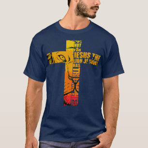 Lion Judah Jesus Cross Jezus Christus vereert de g T-shirt