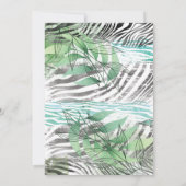 Lion Jungle Cute 5e Anniversaire Invitation (Dos)