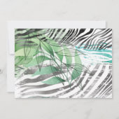 Lion Jungle Cute 5e Anniversaire Photo Invitation (Dos)