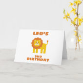 Lion Kaart (Gele Bloem)