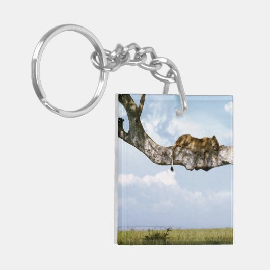 Lion Kantoor Home personaliseert Destiny's Sleutelhanger (Voorkant Links)