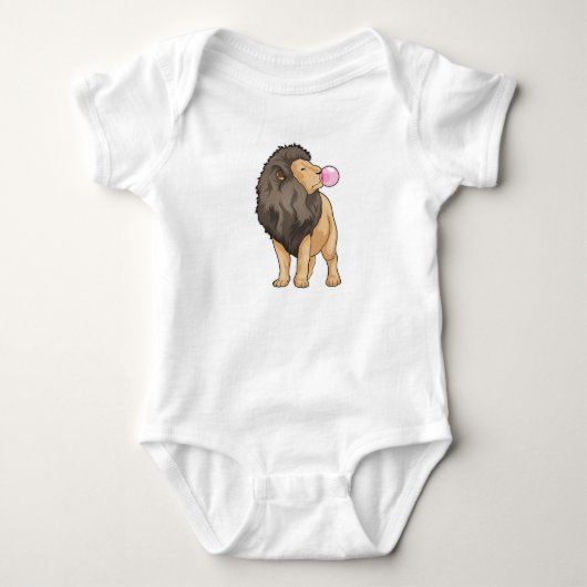 Lion Kauwgom Romper (Voorkant)