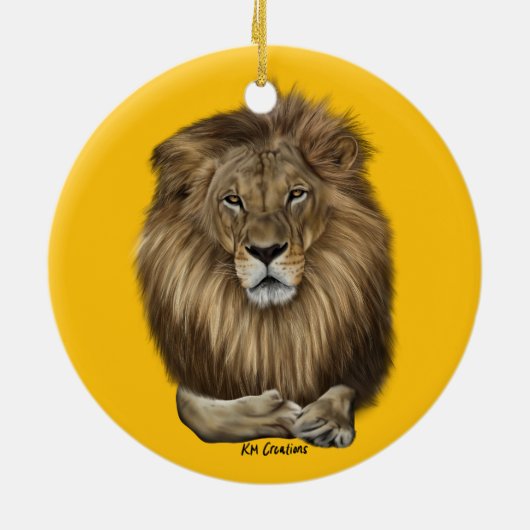 Lion - Keramisch Ornament (Achterkant)