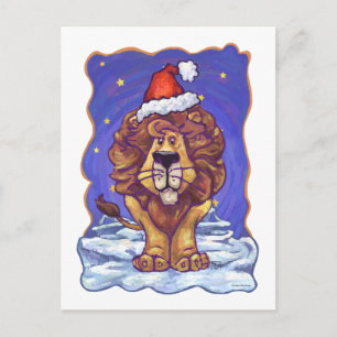 Lion Kerstmis Feestdagenkaart