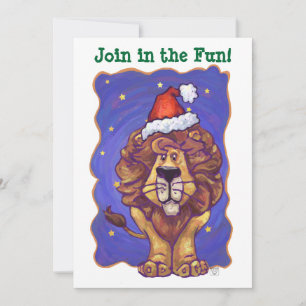 Lion Kerstmis Kaart