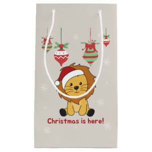Lion Kerstmis Winterdieren Lions Small Gif Klein Cadeauzakje
