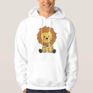 Lion Kerstmis Winterdieren Lons Hoodie