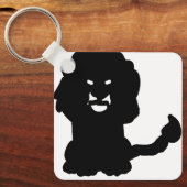 Lion Keychain – Bold Crest Silhouette Symbol (Voorkant)