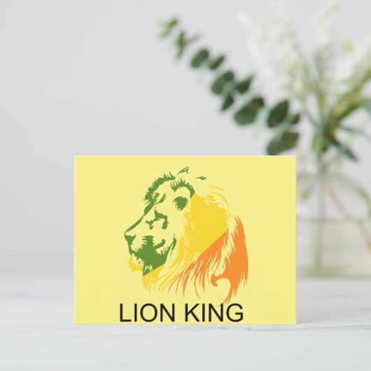 LION KING BRIEFKAART (Staand voorkant)