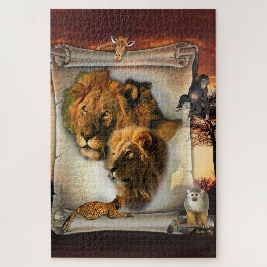 Lion King en Queen Legpuzzel (Verticaal)