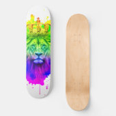 Lion King Skateboard Deck aux couleurs Abstraites! (Recto)