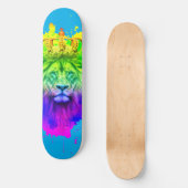 Lion King Skateboard Deck aux couleurs Abstraites! (Recto)