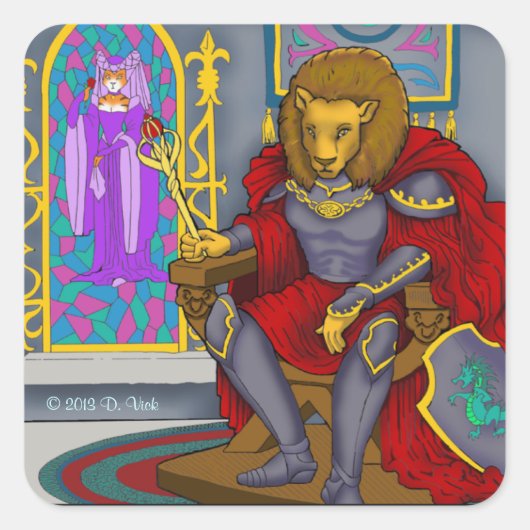 Lion King Sticker (Voorkant)