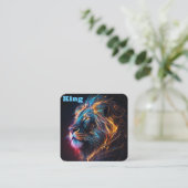 Lion King Vierkante Visitekaartje (Staand voorkant)