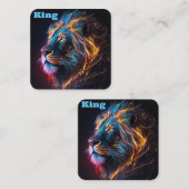 Lion King Vierkante Visitekaartje (Voorkant / Achterkant)