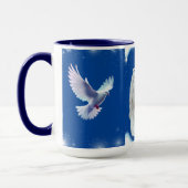 Lion Lamb Et Doce Café Mug (Gauche)