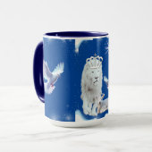 Lion Lamb Et Doce Café Mug (Devant gauche)