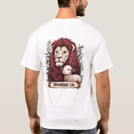 Lion & Lamb – Overvloedig Leven T-shirt (Terug)
