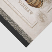 Lion Leopard Giraffe Afrika  kaart ontkoppeling Tissuepapier (Detail)