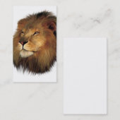 Lion les cartes de visite de lion (Devant / Derrière)