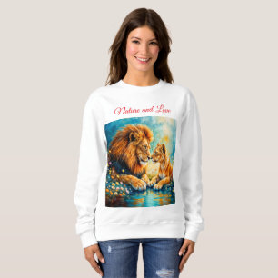 Lion Lioness wilde katten natuur houden van dieren Trui