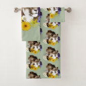 Lion Lionne Floral Vert (En situation)