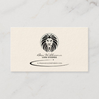 Lion Logo Carte de visite (Version Grise)