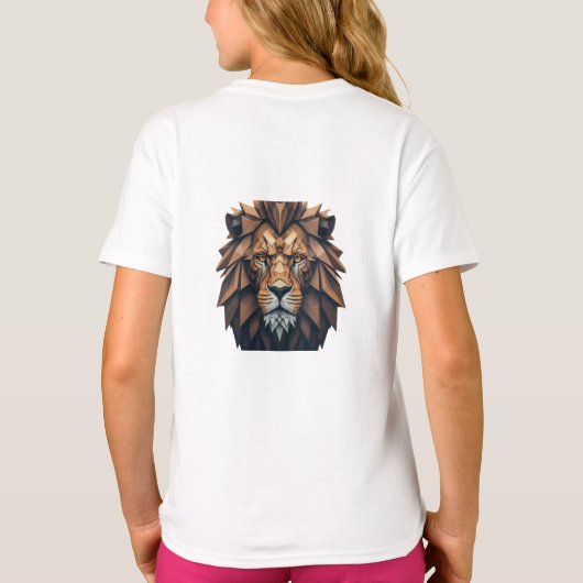 Lion logo voor t shirten ontwerp t-shirt (Achterkant)