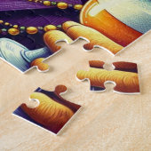 Lion/Louisiana Mardi Gras Legpuzzel (Zijkant)