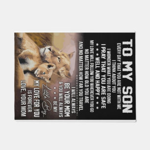 Lion Lover aan mijn zoon Lion Deurmat