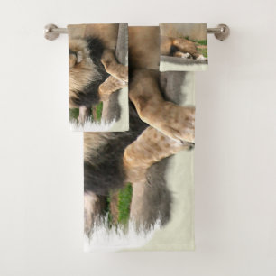 Lion Lovers Bad Handdoek
