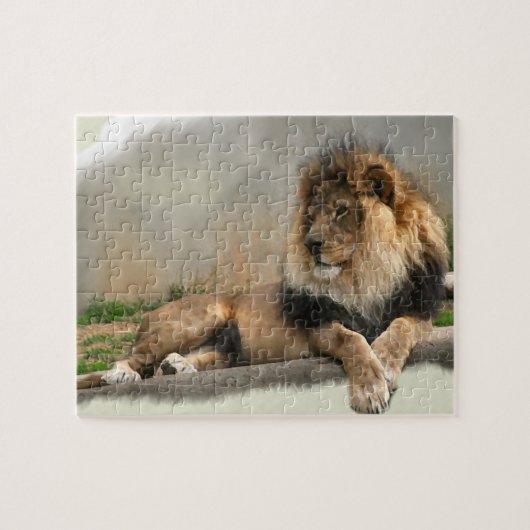 Lion Lovers King of the Oerwoud Legpuzzel (Horizontaal)