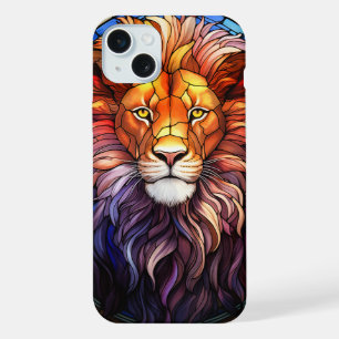 Lion Majestueux En Verre Tissan