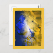 Lion Man Collage Briefkaart (Voorkant / Achterkant)