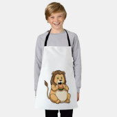 Lion met Burger Schort (Gedragen)