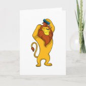 Lion met Comb Kaart (Voorkant)