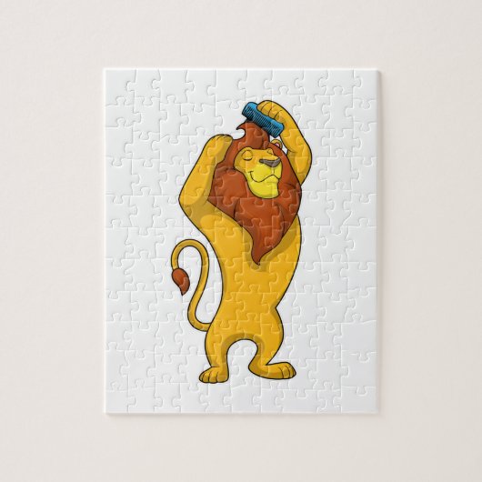 Lion met Comb Legpuzzel (Verticaal)