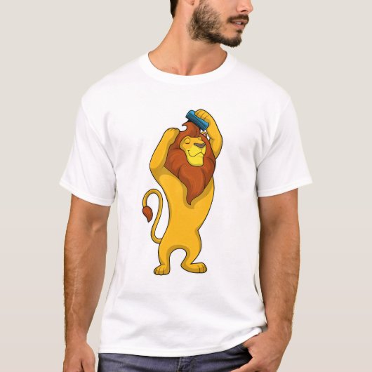 Lion met Comb T-shirt (Voorkant)