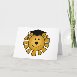 Lion met gediplomeerde kap, T-shirts en cadeaus Kaart