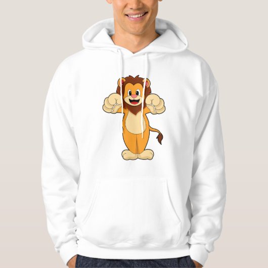 Lion met grote wetten hoodie (Voorkant)