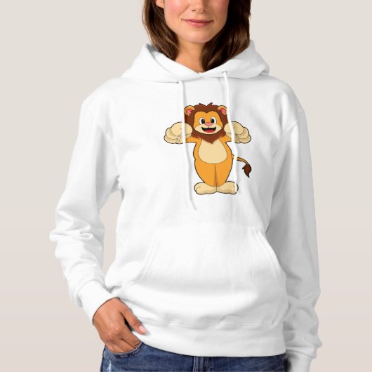 Lion met grote wetten hoodie (Voorkant)
