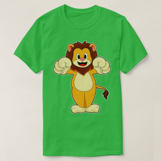 Lion met grote wetten t-shirt (Design voorkant)