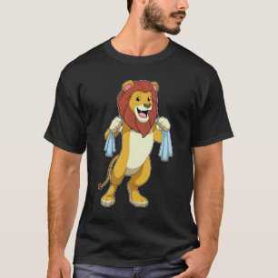 Lion met handdoek voor douwer t-shirt