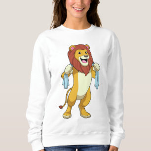Lion met handdoek voor douwer trui