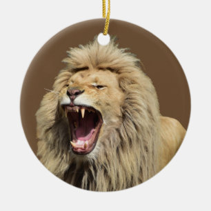 Lion met hoge spanning keramisch ornament