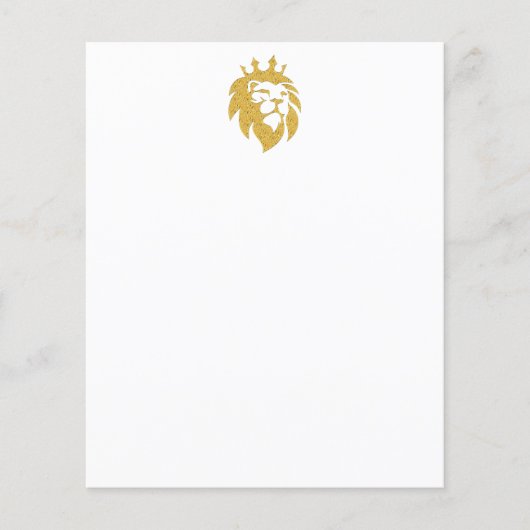 Lion met kroon - Gold Style 1 (Voorkant)
