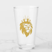 Lion met kroon - Gold Style 1 Glas (Achterkant)
