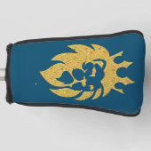 Lion met kroon - Gold Style 1 Golfheadcover (Voorkant)