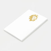 Lion met kroon - Gold Style 1 Post-it® Notes (Schuin)