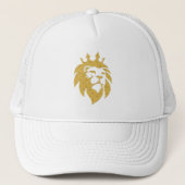 Lion met kroon - Gold Style 1 Trucker Pet (Voorkant)